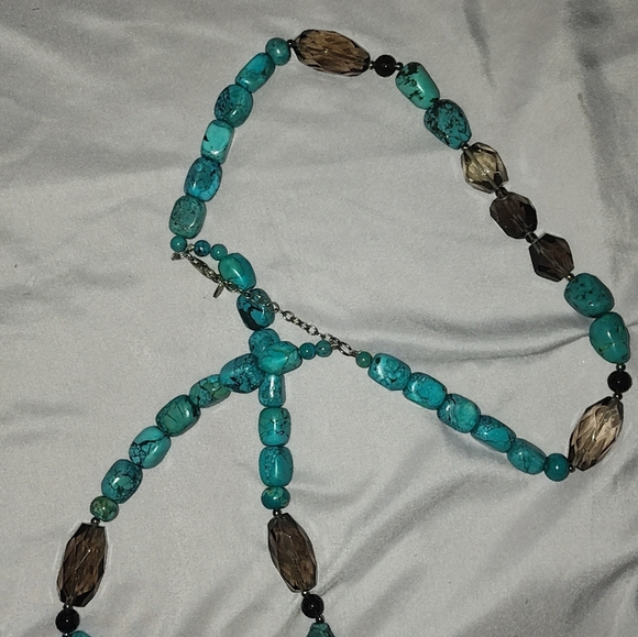 Turquoise Double Strand Necklace - Picture 4 of 5